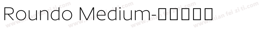 Roundo Medium字体转换